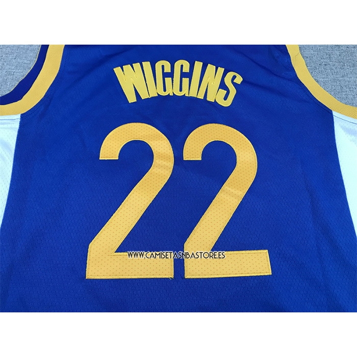 Andrew Wiggins NO 22 Camiseta Golden State Warriors Icon Azul